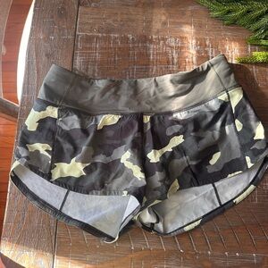 lululemon athletica Camo Athletic Shorts - like new
